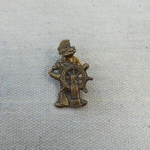 Popeye the Sailor golden butterfly clasp lapel pin 390
